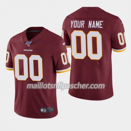 Maillot Washington Redskins Custom Nike Rouge I 100th - Homme
